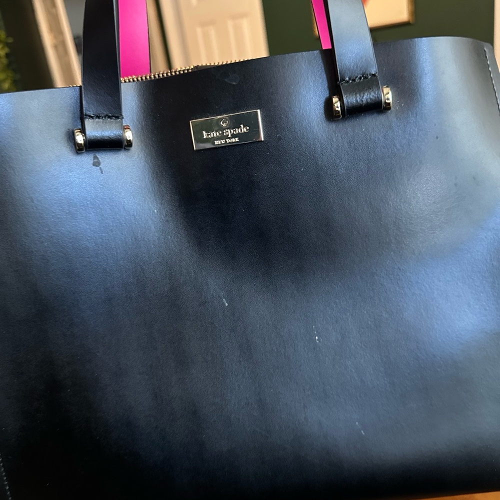 Kate Spade Black Tote Bag Structured Design